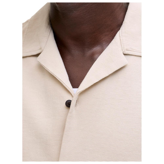 Jack & Jones Ανδρικό πουκάμισο Global Waffle Resort Shirt
